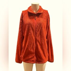 The North Face Red Teddy Jacket Zip-Up Plush